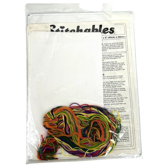 VTG Dimensions Counted Cross Stitch Kit First Signs Of Spring Flowers Stitchable - Picture 3 of 5